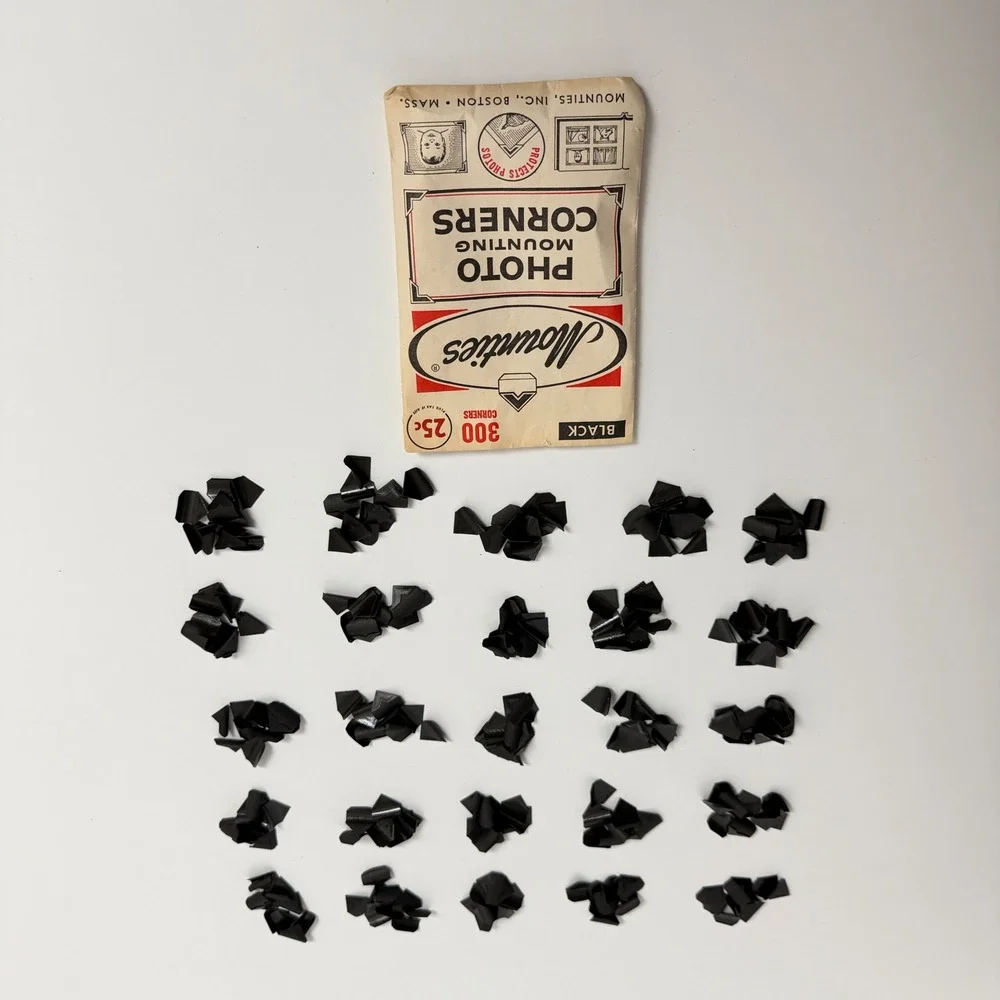 Vintage Mounties Dennison Photo Mounting Corners Lot 3, 2‎ Sealed 1 Opened